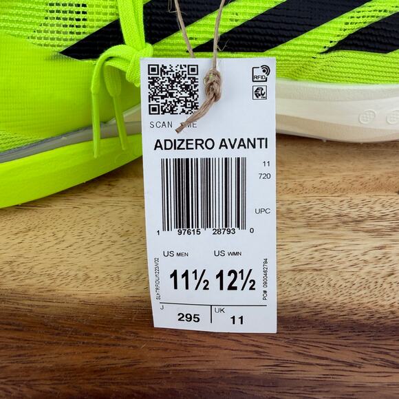 Adidas Adizero Avanti Track & Field Spikes Lucid Lemon IG1989 Men’s Size 11.5 main image 4